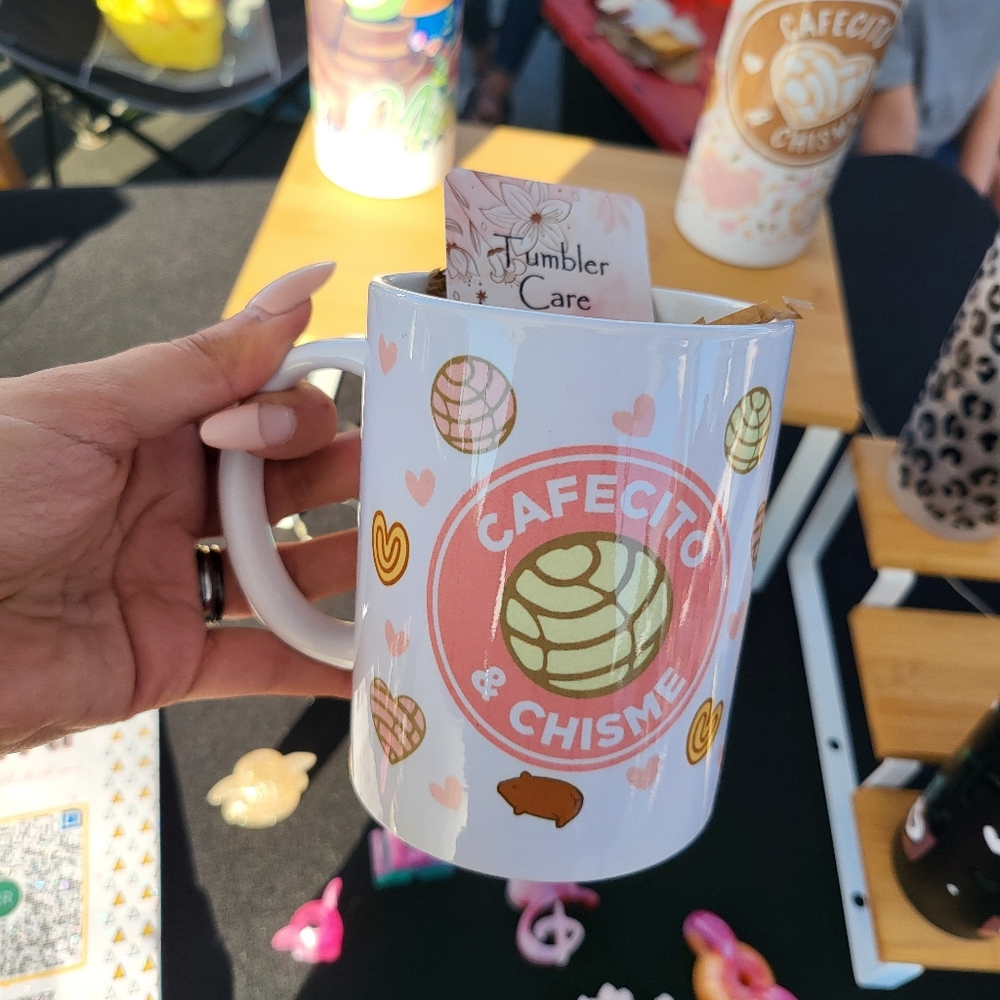 Custom coffee cup.